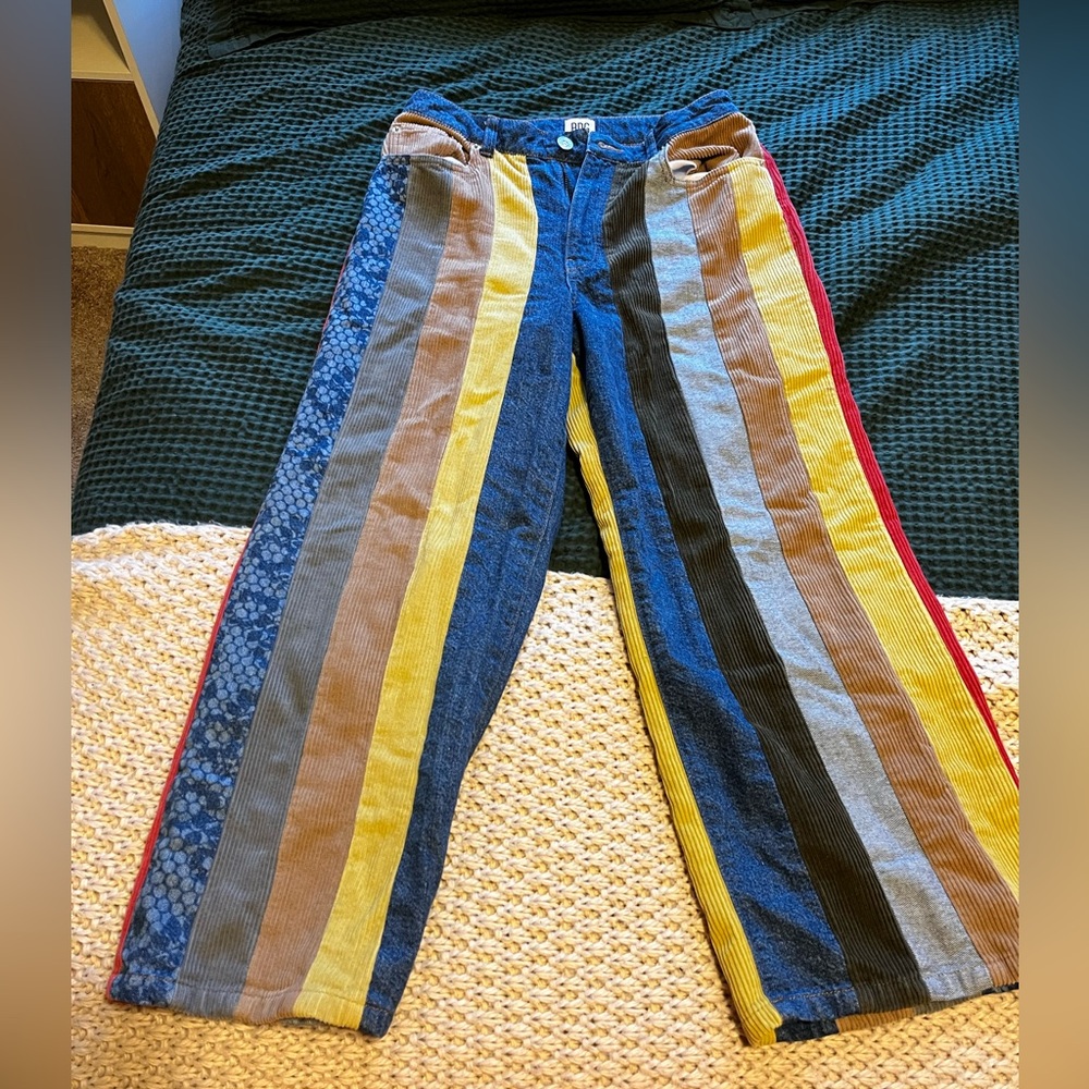 Urban Outfitters BDG High & Wide Jean - Corduroy Panel